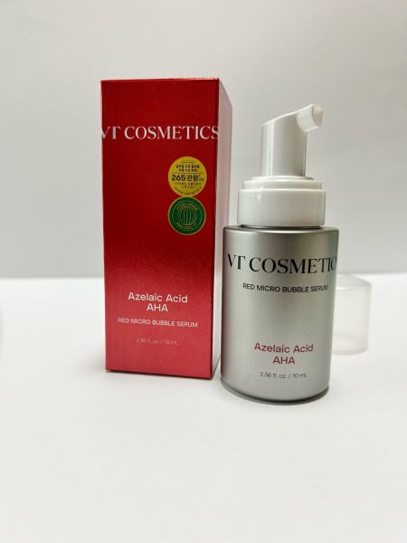 VT Cosmetics Az AHA Red Micro Bubble Serum Сироватка для жирної шкіри з азелаїновою кислотою і спікулами
