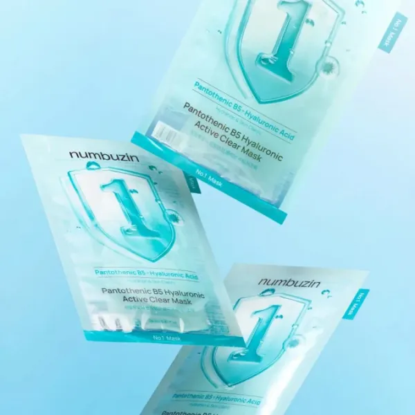 Numbuzin No.1 Pantothenic B5 Hyaluronic Active Clear Mask Зволожувальна тканинна маска з пантенолом (B5) та гіалуроновою кислотою