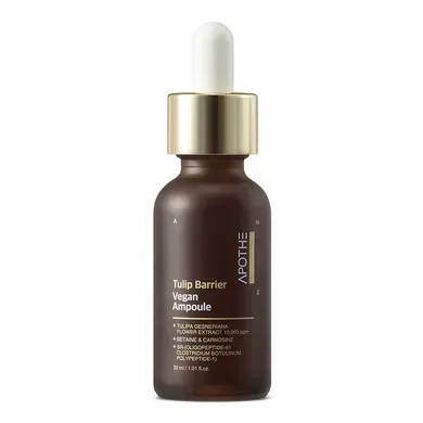 APOTHE Tulip Barrier Vegan Ampoule Веганська сироватка з витяжкою чорного тюльпана