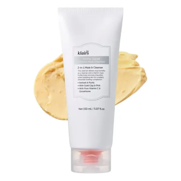 Dear, Klairs Freshly Juiced Vitamin Mask Cleanser Очисна маска з вітаміном С