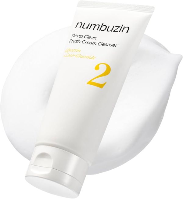 Numbuzin No.2 Deep Clean Fresh Cream Cleanser Зволожуюча емульсія для вмивання обличчя