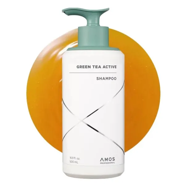 AMOS Professional Green Tea Active Shampoo, 500 ml  Шампунь проти випадіння волосся