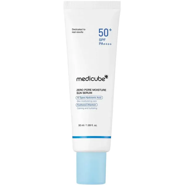 Medicube Zero Pore Moisture Sun Serum SPF 50+ PA++++ Зволожувальна сонцезахисна сироватка для обличчя