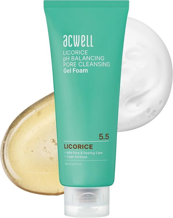 ACWELL Licorice pH Balancing Pore Cleansing Gel Foam Балансуюча пінка для очищення пор