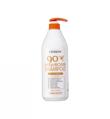 Chakan Honey Bomb 90% Shampoo Медовий шампунь для ослабленого волосся та чутливої шкіри голови