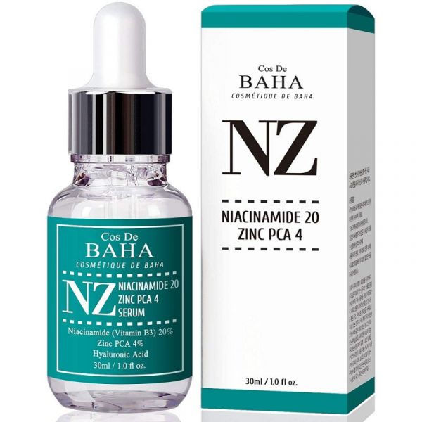 Cos De Baha Niacinamide 20% + Zinc 4% Serum Зміцнювальна сироватка для звуження пір