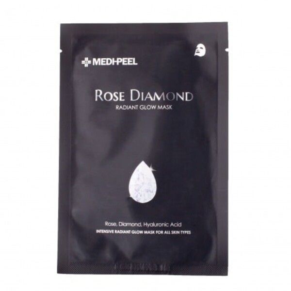 MEDI-PEEL Rose Diamond Radiant Glow Mask Sheet Тканевая маска с алмазной пудрой для сияния кожи