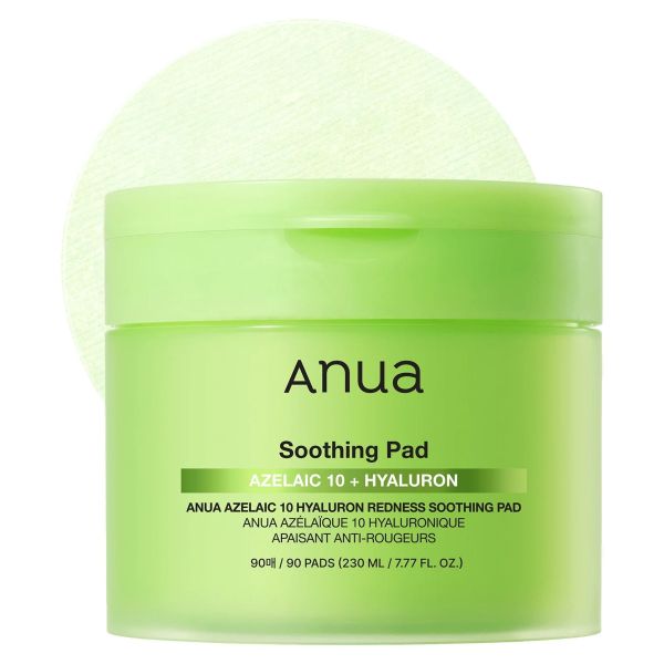 Anua Azelaic 10 Hyaluron Redness Soothing Pad Заспокійливі пади з азелаїновою та гіалуроновою кислотами