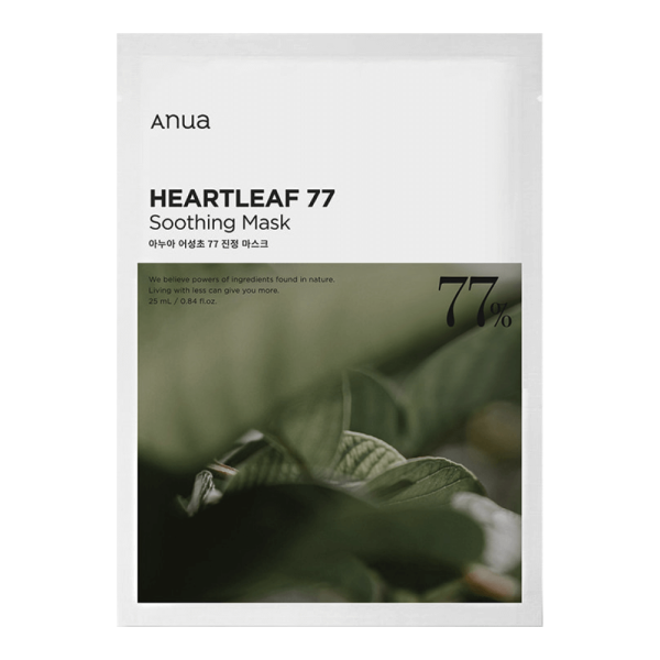 Anua Heartleaf 77% Soothing Sheet Mask Заспокійлива тканинна маска на основі хауттюйнію