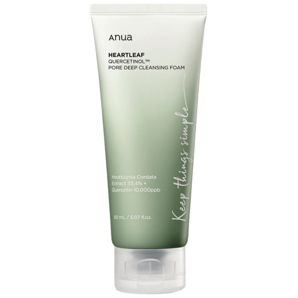 Anua Heartleaf Quercetinol Pore Deep Cleansing Foam Пінка-скраб з кверцетинолом для очищення пор