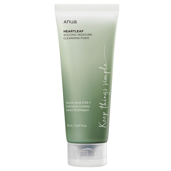 Anua Heartleaf Succinic Moisture Cleansing Foam Гель-пінка для вмивання з янтарною кислотою