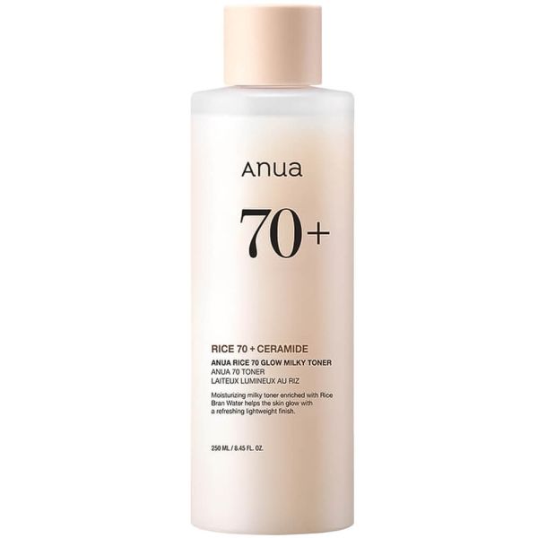 Anua Rice 70 Glow Milky Toner Молочний тонер для сяйва шкіри з рисом