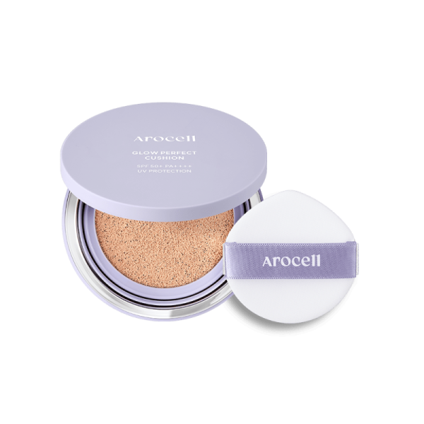 Arocell Glow Perfect Cushion SPF50+ PA+++ Тональний кушон з ефектом сяйва