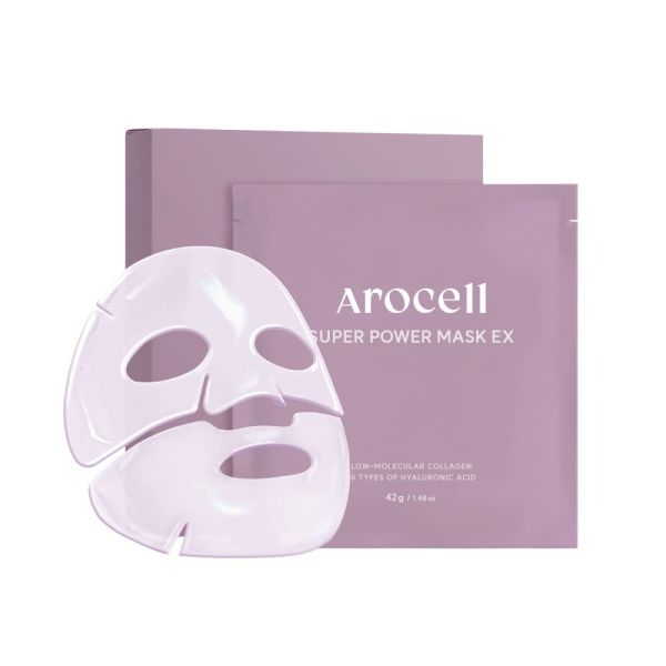 Arocell Super Power Mask EX Гідрогелева маска з колагеном та 10 видами гіалуронової кислоти