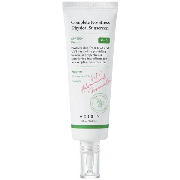 AXIS-Y Complete No-Stress Physical Sunscreen V. 3 SPF50+ PA++++ Легкий мінеральний санскрін