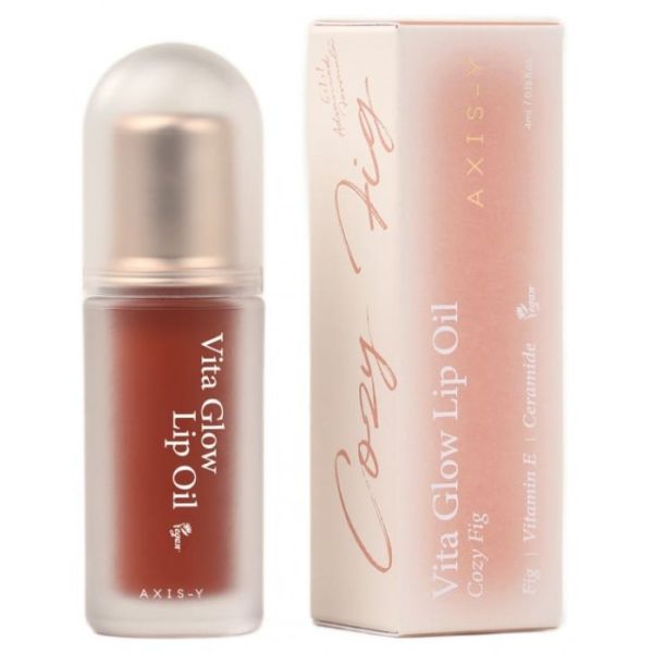 AXIS-Y Vita Glow Lip Oil Cozy Fig Веганська олія для догляду за губами з ароматом інжиру