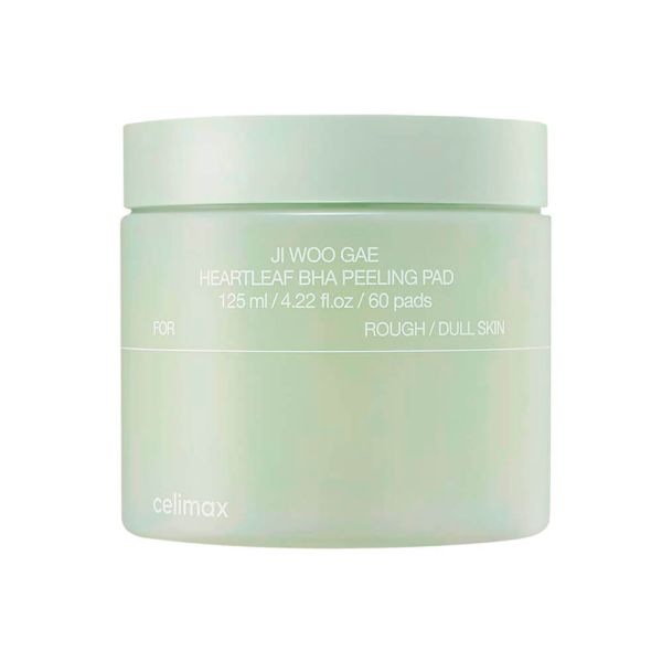 Celimax Ji Woo Gae Heartleaf BHA Peeling Pad Тонізуючі пілінг-педи з BHA-кислотою