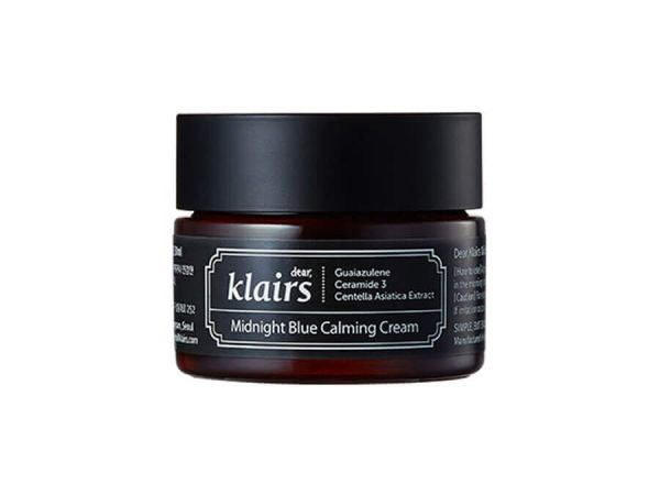 Dear, Klairs Midnight Blue Calming Cream Глибокозволожуючий нічний крем