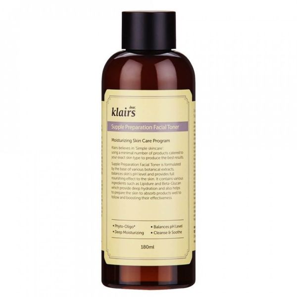 Dear, Klairs Supple Preparation Facial Toner Тонік для обличчя з фіто-оліго комплексом