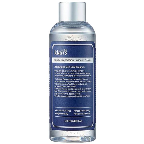Dear, Klairs Supple Preparation Unscented Toner Пом'якшуючий тонер для обличчя