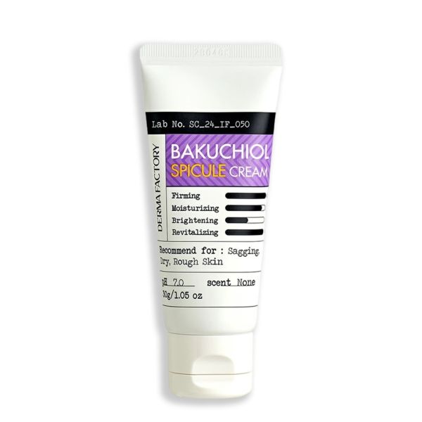 Derma Factory Bakuchiol Spicule Cream Оновлюючий крем з біологічним пілінгом