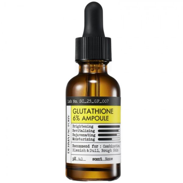 Derma Factory Glutathione 6% Ampoule Мультифункціональна антиоксидантна сироватка