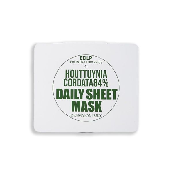 Derma Factory Houttuynia Cordata 84% Daily Sheet Mask Заспокійлива та зволожуюча маска