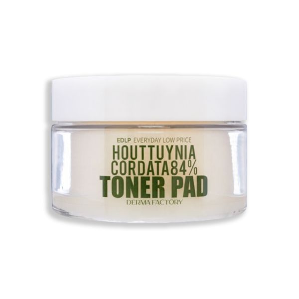 Derma Factory Houttuynia Cordata 84% Toner Pad Заспокійливі зволожуючі педи