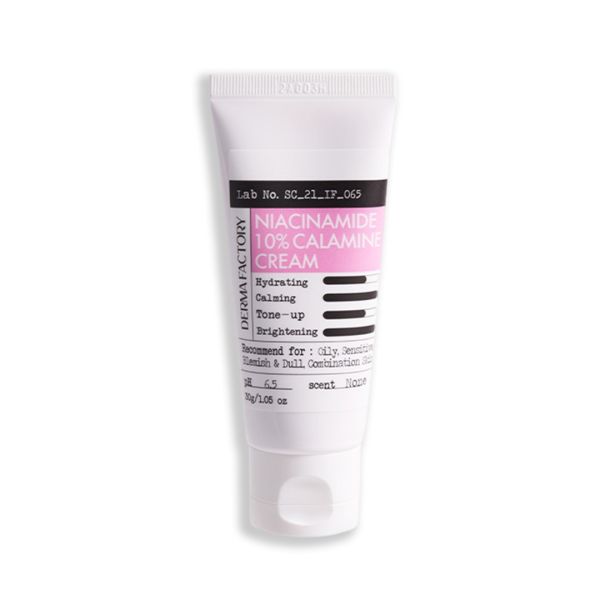 Derma Factory Niacinamide 10% Calamine Cream Протизапальний та себорегулюючий крем