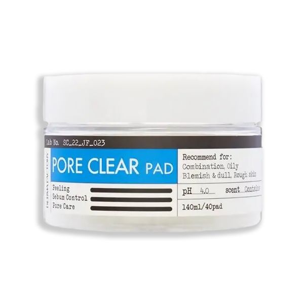 Derma Factory Pore Clear Pad Кислотні педи для відлущення та очищення пор