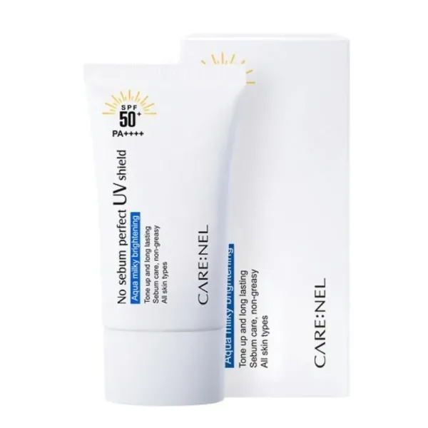 CARENEL No Sebum Perfect UV Shield SPF 50+ PA++++ Сонцезахисний крем для жирної шкіри обличчя