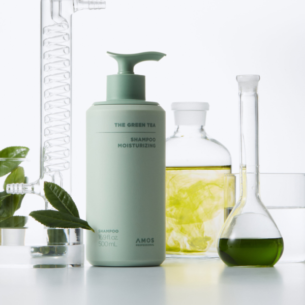 AMOS Professional The Green Tea Shampoo Moisturizing Зволожувальний шампунь для тонкого волосся