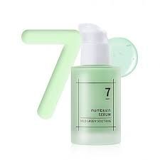 Numbuzin No.7 Mild Green Soothing Serum Заспокійлива сироватка для чутливої шкіри обличчя