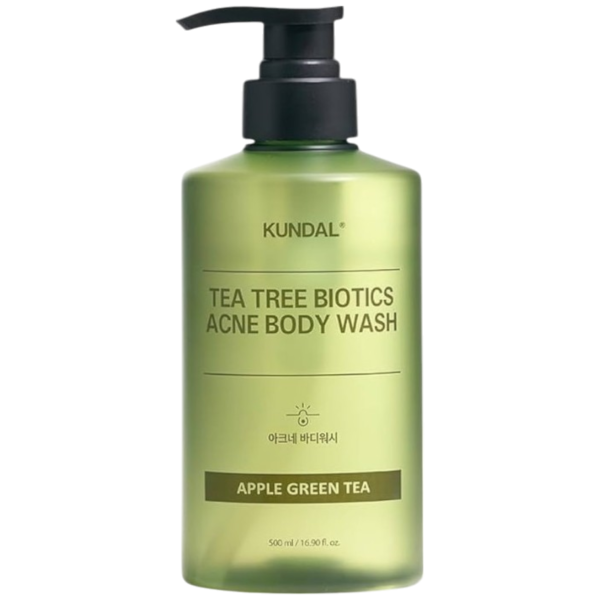 Kundal Tea Tree Bioticts Acne Body Wash Apple Green Tea Гель для душу від висипань на тілі Яблуко та Зелений Чай