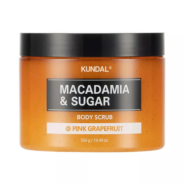Kundal Macadamia & Sugar Body Scrub Pink Grapefruit Скраб для тіла цукровий Рожевий Грейпфрут