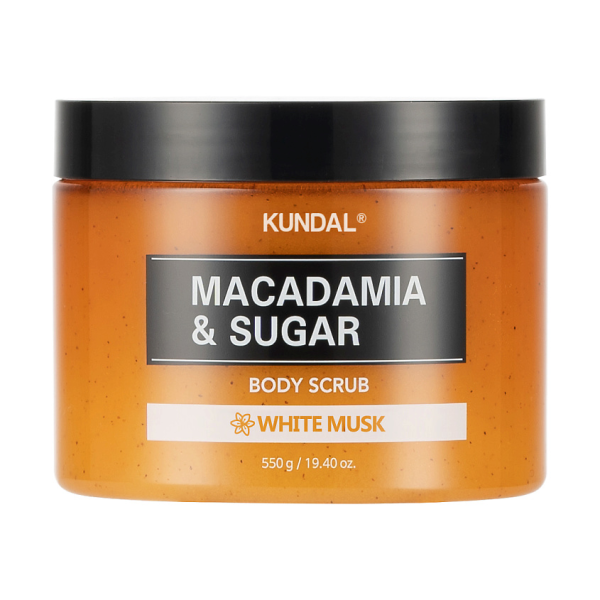 Kundal Macadamia & Sugar Body Scrub White Musk Скраб для тіла цукровий Білий Мускус