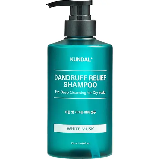 Kundal Dandruff Relief Shampoo White Musk Шампунь проти сухості шкіри голови, лупи та подразнень Білий Мускус