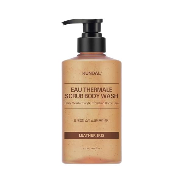 Kundal  Eau Thermal Scrub Body Wash Leather Iris Гель-скраб для душу "Мускусний Ірис"