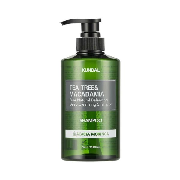 Kundal Tea Tree & Macadamia Deep Cleansing Shampoo Acacia Moringa Шампунь балансуючий для глибокого очищення шкіри голови Акація та Морінга