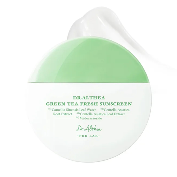 Dr. Althea Pro Lab Green Tea Fresh Sunscreen SPF50+ PA++++ Сонцезахисний крем із екстрактом зеленого чаю