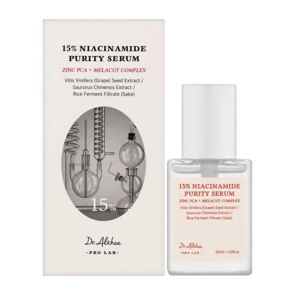 Dr. Althea 15% Niacinamide Purity Serum Сироватка з 15% ніацинамідом для очищення та вирівнювання тону шкіри