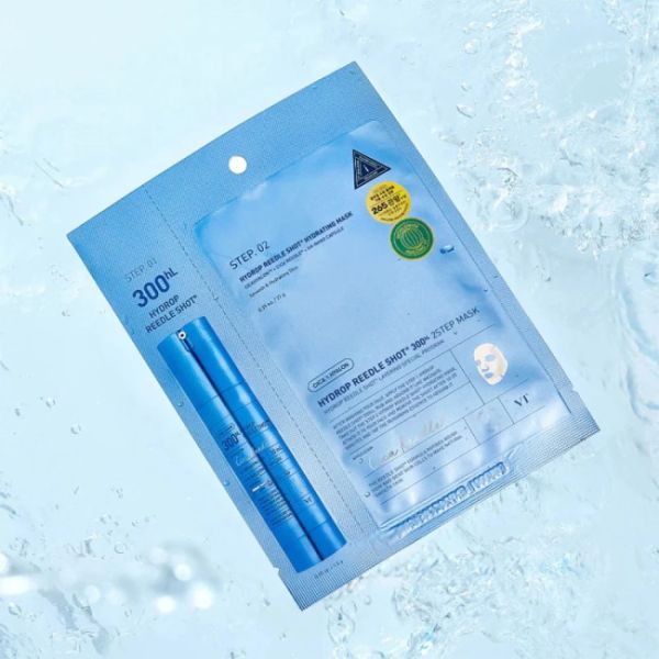 VT Cosmetics - Hydrop Reedle Shot 300hL 2-Step Mask Двоетапна тканинна маска для обличчя зі спікулами (300) для глибокого зволоження