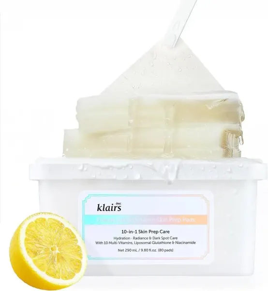 Dear, Klairs Freshly Juiced Vitamin Skin Prep Pads Пади для обличчя з вітаміном С