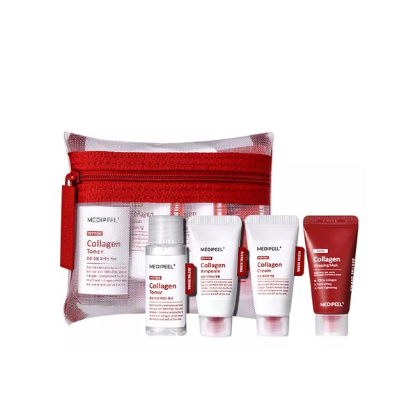 MediPeel Red Lacto Collagen Skin Care Trial Kit Набір мініатюр засобів з колагеном та лактобактеріями