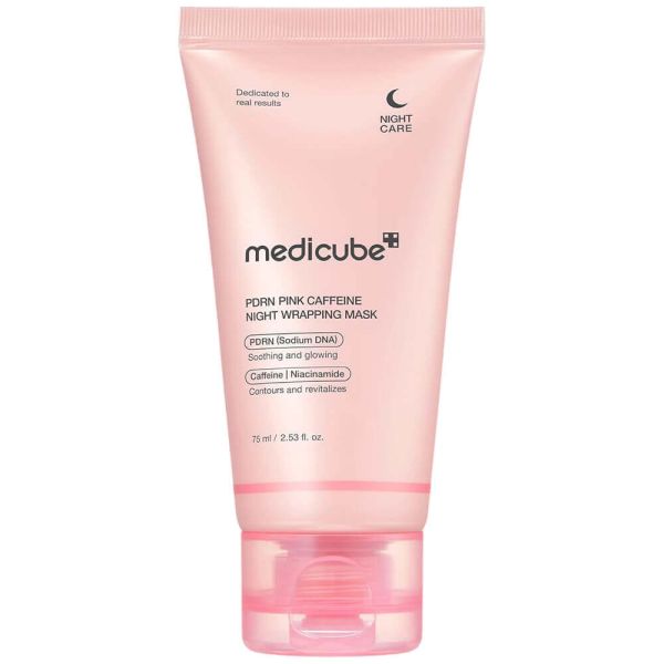 Medicube PDRN Pink Caffeine Night Wrapping Mask Нічна маска-плівка з ПДРН та кофеїном