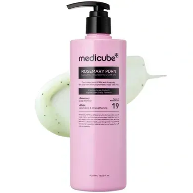 Medicube Rosemary PDRN Cooling Thickening Shampoo Охолоджувальний шампунь для об’єму та візуальної щільності волосся з розмарином і полінуклеотидами
