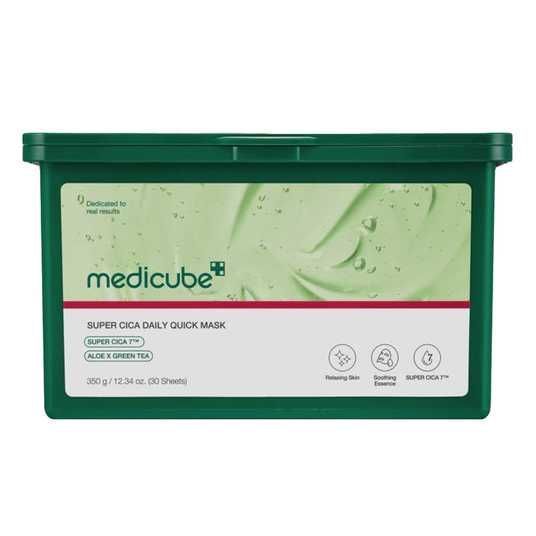 Medicube Super Cica Daily Quick Mask Набор успокаивающих масок с центелой, алоэ и зеленым чаем