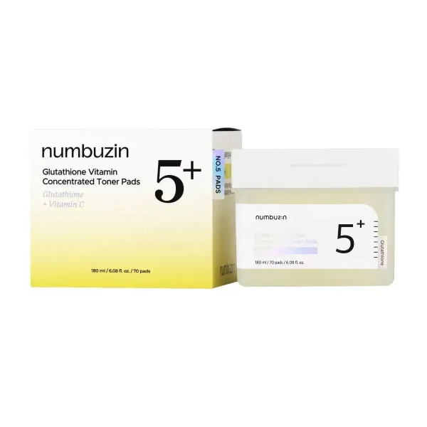 Numbuzin No.5 Glutathione Vitamin Concentrated Toner Pads