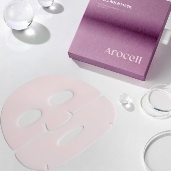 Arocell Super Collagen Mask Гідрогелева маска з колагеном і пептидами для ліфтингу та зволоження