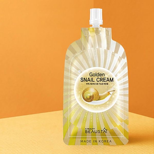BEAUSTA Golden Snail Cream Крем для обличчя з муцином равлика